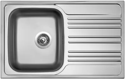 Zdjęcie produktu dla Zlewozmywaki ze stali nierdzewnej Zlewozmywaki Star 780 V 0,6 mm matowe