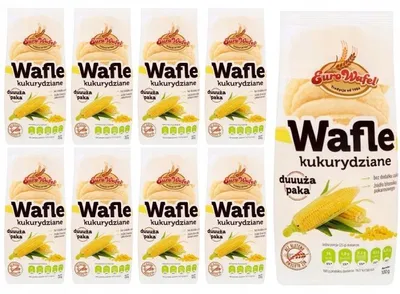 Produktbild von Eurowafel Maiswaffeln ohne Zuckerzusatz, 9 x 100 g