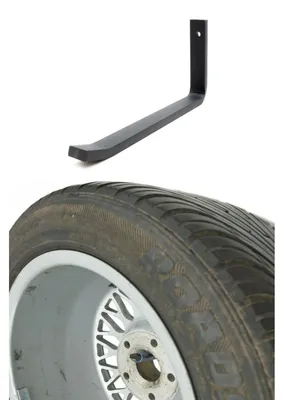 Obrázok produktu pre Držiak na pneumatiky, držiak na pneumatiky, nástenný držiak, stojan na ráfiky, automobilové pneumatiky, 21×10 cm, 4885