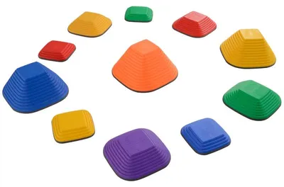 Obrázek produktu pro Sada balancovacích kamenů, 11 kusů | Barva: Vícebarevná | Rozměry: 21,5 x 21,5 x 4 cm