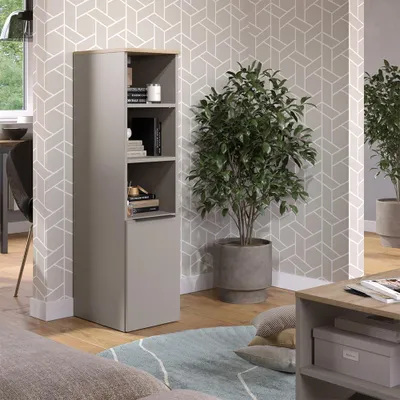 Zdjęcie produktu dla Szafka uniwersalna Vicco Wido Szary 30.2 x 120 cm z drzwiami, Model 57436