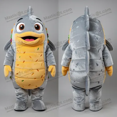 Immagine prodotto di Costume MASTICOT Gonfiabile Argentato a Forma di Tacos di Pesce