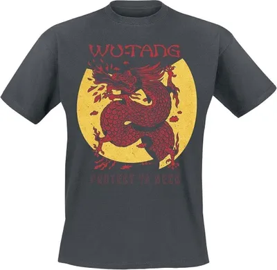 Produktbild von Wu-Tang Clan Inferno Charcoal Grey L T-Shirt