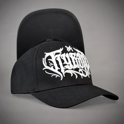 Produktbild von Hyraw Snapback Curved Brim Cap - Chicanos Black
