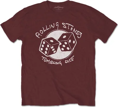 Produktbild von The Rolling Stones Tumbling Dice Maroon Red L T-Shirt
