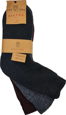 Produktbild von 3 Paar Damen Alpaka Socken Wollsocken Wintersocken, Mix8 35-38