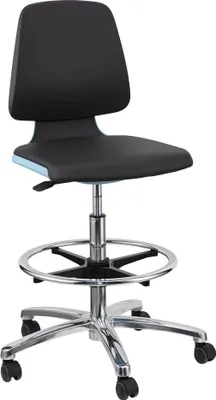 Produktbild von bimos Arbeitsdrehstuhl Labsit blau, schwarz Kunstleder