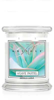Zdjęcie produktu dla Świeca zapachowa Kringle Candle, seria Duftkerze, średni rozmiar, zapach: Agave, kolor: pastelowy