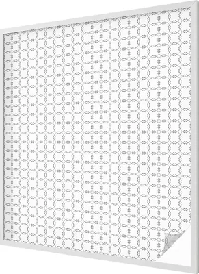 Produktbild von Buntglas Fensterfolie – 116x100 cm – Stained-Glass Design – blickdichte dekorative Sichtschutzfolie – selbstklebend, UV-Schutz – Geometrische Linien