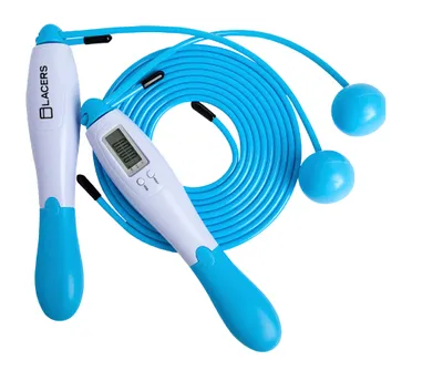Produktbild von Lacers Petrolline Springseil–Verstellbare Fitness-Springseile für Männer, Frauen & Kinder 275cm Profi-Springseil für Cardio, CrossFit & Boxen-blau
