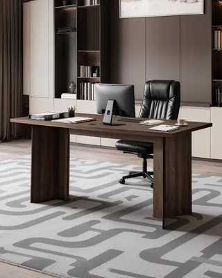 Zdjęcie produktu dla Biurko Biurowe Vevor Executive 160 Cm Solidne Nowoczesne Duża Powierzchnia