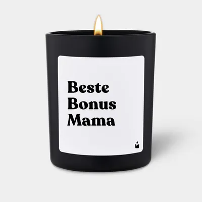 Produktbild von ChattyCandles Duftkerze Schwarz Woody Beste Bonus Mama