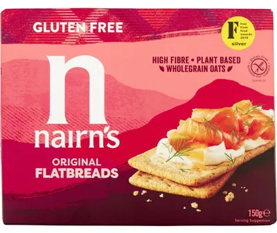Image de Nairn's Original Pain Plat Sans Gluten 150g - Pain plat croustillant sans gluten