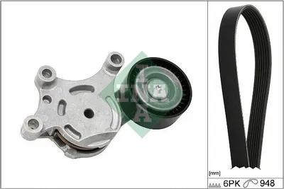 Produktbild von INA 529 0577 10 Keilrippenriemensatz für FORD Tourneo Courier MPV