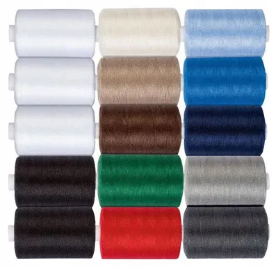 Produktbild von Crelando Nähgarn Set Universal Bunt 12 x 1000 m