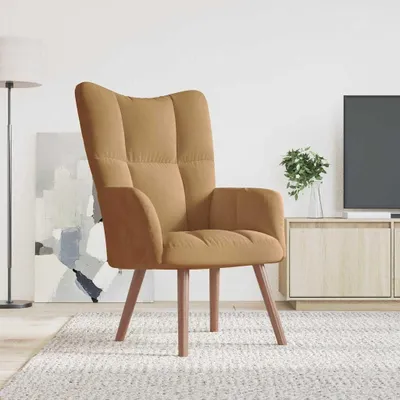 Obrázek produktu pro vidaXL Relaxační křeslo hnědý samet