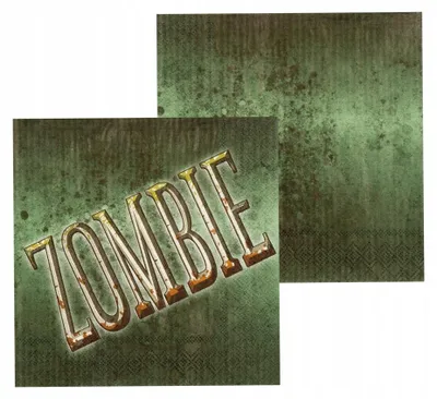 Produktbild von Boland Servietten Zombie Halloween 33x33cm 12 Stück