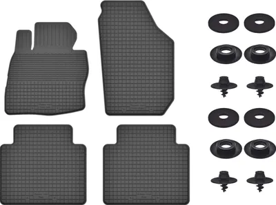 Produktbild von Gummimatten Mit Stoppern Für: Honda Jazz Iii (2008-2011) Schwarz Set