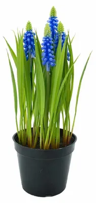 Produktbild von Muscari-Zweig blau 54 cm Kunstblume Erutan Avon