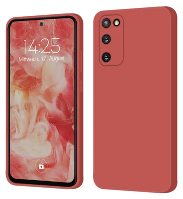 Produktbild von Hülle für Samsung Galaxy S20 FE Case Cover Bumper Smartphone Softgrip Schutzhülle Farbe: Rot