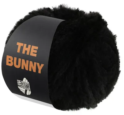 Produktbild von Lana Grossa THE BUNNY 100 g Weiches Effektgarn für Accessoires und Deko 120 m Farbe 006 - Schwarz
