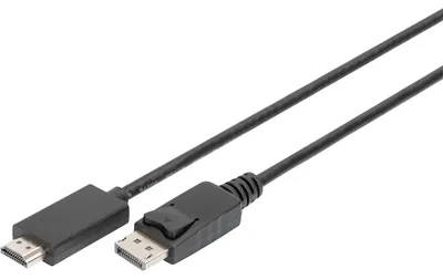 Image de DIGITUS Adaptateur DisplayPort DPort -> HDMIA St/St 8K 1m