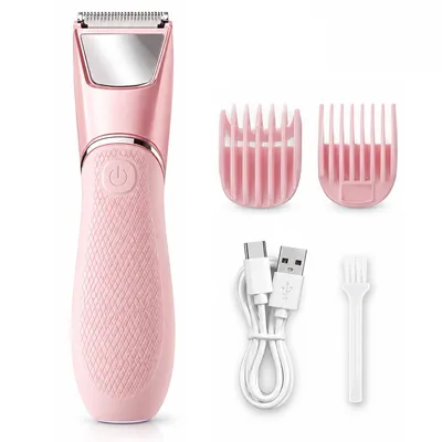 Produktbild von Damenrasierer elektrisch, 2-in-1 Intimrasierer und Gesichtshaarentferner, Keramikklinge, Nass- und Trockenrasierer , USB-aufladbar, für Damen