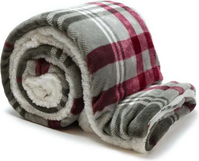 Produktbild von Unique Living |  Larsson Plaid 150x200cm grau/rot