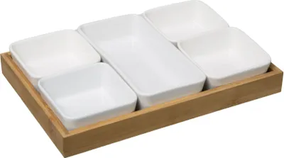 Zdjęcie produktu dla Secret De Gourmet Užkandžių dubenėlių rinkinys + padėklas