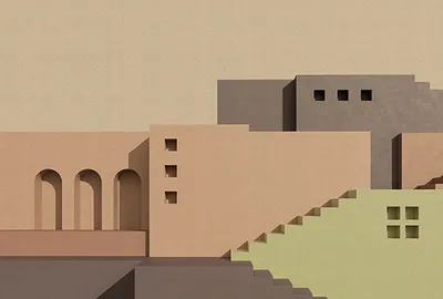 Obrázok produktu pre Tadessi | Abstraktné | 4,00 m x 2,70 m | Béžová | Sivá | Fototapeta | Digitálna tlač