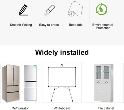 Obrázek produktu pro Magnetická stíratelná tabule Kalendářní tabule Samolepky na lednici Kuchyňská lednice Bílá tabule pro týdenní měsíční plán Denní plánovač Seznam úkolů