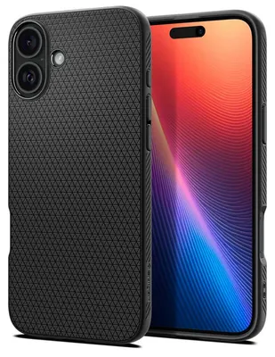 Produktbild von Spigen Liquid Air, Cover, Apple, iPhone 16, 15,5 cm (6.1"), Schwarz