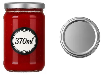 6 Einmachgläser 370 ml mit Deckel, luftdicht, spülmaschinengeeignet