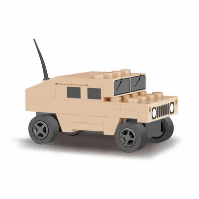 Produktbild von COBI World War 2 Nato AAT Vehicle Desert Nano, Fahrzeug, Militär, Soldaten, Figur, Konstruktionsbausteine, 42 Teile, 2244
