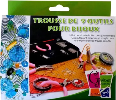 Obrázok produktu pre Graine Kreatívna súprava na výrobu šperkov - 9-dielna súprava pre deti