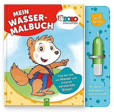 Produktbild von Bobo Siebenschläfer Mein Wassermalbuch