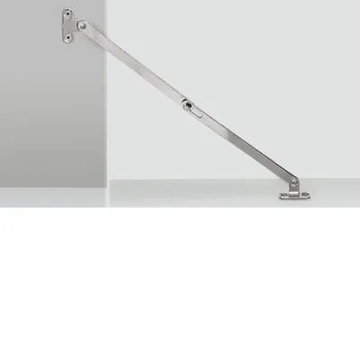 Produktbild von Hettich Klappenhalter KH 200 / 013233 Länge 200mm Stahl vernickelt mit Lager und Fuß - 13233
