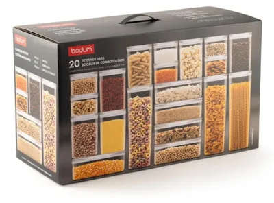Produktbild von bodum Set 20 Vorratsdosen mit Deckel , lebensmittelechter Kunststoff BPA-frei