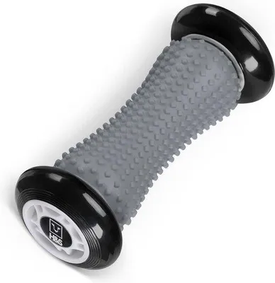 Produktbild von Famanu Fußmassageball - Fasciaroller für Fußmassage - Silikonroller mit Noppen für Entspannung - Grau