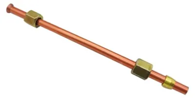 Image de Tuyau d'évacuation pour compresseur d'air, diamètre de filetage de 6 mm x 47 cm, tubes de remplacement en aluminium