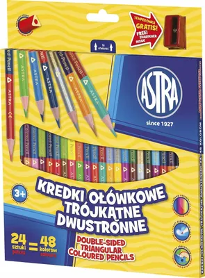 Immagine prodotto di Pastelli a matita 24/48 colori triangolari Astra 1181