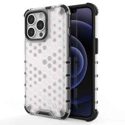Produktbild von Hurtel Honeycomb, Mantelhülle, Apple, iPhone 13 Pro, 15,5 cm (6.1"), Transparent