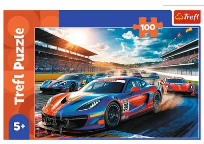 Produktbild von Trefl Puzzle Tourenwagen, Kinderpuzzle, 60 Teile, 33 x 22 cm, 17403