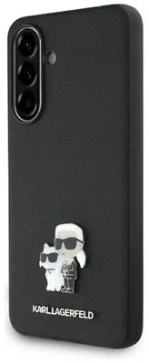 Obrázok produktu pre Puzdro Karl Lagerfeld Saffiano s kovovým logom K&C pre Samsung Galaxy A56 - čierne