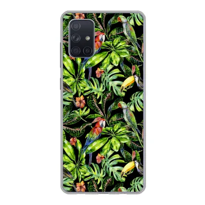 Produktbild von MuchoWow® Handyhülle Schutzhülle Hülle für Samsung Galaxy A51 Vögel - Tropisch - Muster Silikon Softcase Handy Hülle - Schutzabdeckung