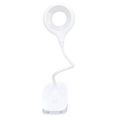Image de Lampe de lecture à pince, lampe de bureau à pince, lampe de bureau LED USB, lampe de livre rechargeable, lampe de lecture rechargeable, lampe de bureau à 3 luminosités