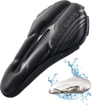Produktbild von ROCKBROS Fahrrad Sattelbezug Gelüberzug für Fahrradsitz mit Regenschutz, Überzug S (25,5*15,5CM）