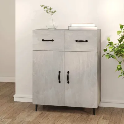 Produktbild von vidaXL Sideboard Betongrau 69,5x34x90 cm Holzwerkstoff