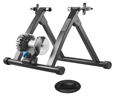 Obrázek produktu pro Cyklistický trenažér VEVOR pro kola 660,4-736,6 mm / 700C, skládací cvičební kolo s rychloupínákem a podpěrou předního kola, nosnost 150 kg, domácí trénink jízdy na kole