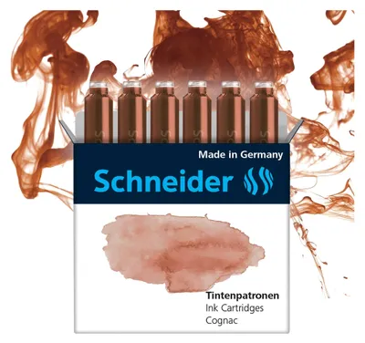 Produktbild von Schneider Schreibgeräte Pastel, Braun, Tinte auf Farbstoffbasis, 6 Stück(e), Kombi-Packung